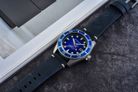 Spinnaker Wreck SP-5089-02 Oxidized Blue Dial Dark Blue Leather Strap-7