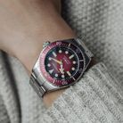 Spinnaker Spence 300 SP-5097-55 Crimson Red Dial Stainless Steel Strap + Extra Strap-6