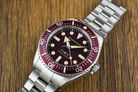 Spinnaker Spence 300 SP-5097-99 Automatic Burgundy Dial Stainless Steel Strap + Extra Strap-7