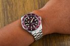 Spinnaker Spence 300 SP-5097-99 Automatic Burgundy Dial Stainless Steel Strap + Extra Strap-11
