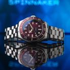 Spinnaker Spence 300 SP-5097-99 Automatic Burgundy Dial Stainless Steel Strap + Extra Strap-12