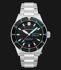 Spinnaker Hass SP-5099-22 Automatic Pebble Black Dial Stainless Steel Strap-0