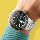 Spinnaker Hass SP-5099-22 Automatic Pebble Black Dial Stainless Steel Strap-10