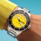 Spinnaker Hass SP-5099-33 Automatic Safety Yellow Dial Stainless Steel Strap-1