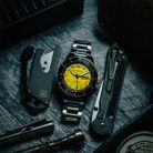 Spinnaker Hass SP-5099-33 Automatic Safety Yellow Dial Stainless Steel Strap-4