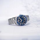 Spinnaker Croft SP-5100-22 Mid Size Automatic Regiment Blue Dial Stainless Steel Strap-3