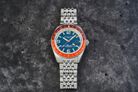 Spinnaker Fleuss SP-5120-55 GMT Automatic Dark Cerulean Blue Stainless Steel Strap + Extra Strap-8