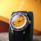 Spinnaker Fleuss SP-5133-55 145th Mustard Yellow St. Steel Strap + Extra Strap Limited Edition-6