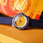 Spinnaker Fleuss SP-5133-55 145th Mustard Yellow St. Steel Strap + Extra Strap Limited Edition-8