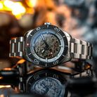 Spinnaker Croft SP-5134-11 Automatic Skeleton Carbon Black Dial Stainless Steel Strap-10