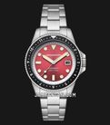 Spinnaker Croft SP-5136-44 Pioneer Automatic Sangria Red Dial Stainless Steel Strap-0