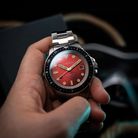 Spinnaker Croft SP-5136-44 Pioneer Automatic Sangria Red Dial Stainless Steel Strap-1
