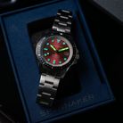 Spinnaker Croft SP-5136-44 Pioneer Automatic Sangria Red Dial Stainless Steel Strap-2