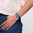 Swatch SO28N701 Knock Nap Blue Navy Dial Blue Silicone Strap-1