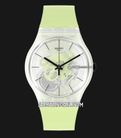 Swatch SO29K106 Green Daze Skeleton Dial Green Silicone Strap-0