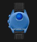 Swatch X Omega Bioceramic Moonswatch SO33N100 Mission To Neptune Speedmaster Blue Dial Velcro Strap-1