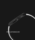 Swatch Esentials SS07B101 White Side Skeleton Black Dial Black Leather Strap-1