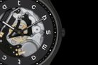 Swatch Esentials SS07B101 White Side Skeleton Black Dial Black Leather Strap-3