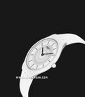 Swatch Skinpure SVOW100 White Dial Matte White Silicone Strap-1