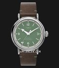 Timex Standard TW2V71200 Men Eco Friendly Green Dial Brown Leather Strap-0