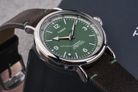 Timex Standard TW2V71200 Men Eco Friendly Green Dial Brown Leather Strap-8