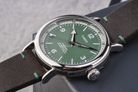 Timex Standard TW2V71200 Men Eco Friendly Green Dial Brown Leather Strap-9