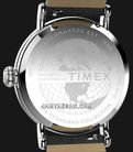 Timex Standard TW2V71300 Men Eco Friendly Blue Dial Black Leather Strap-3