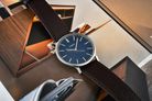 Timex Trend TW2W43700 Gallery Navy Blue Dial Brown Leather Strap-5