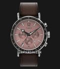 Timex Waterbury TW2W47300 Chronograph Brown Dial Brown Leather Strap-0