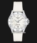 Tissot Seastar 1000 36mm T-Sport T120.210.17.116.00 Mother Of Pearl Dial White Silicone Strap-0