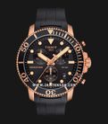 Tissot Seastar 1000 Chronograph 45.5mm T-Sport T120.417.37.051.00 Black Dial Black Rubber Strap-0
