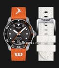 Tissot Seastar Wilson WNBA 40mm T-Sport T120.807.17.051.00 Black Dial Leather Strap + Extra Strap-0