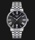 Tissot Carson Premium 40mm T-Classic T122.410.11.053.00 Black Dial Stainless Steel Strap-0