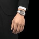 Tissot T-Classic T127.407.11.081.00 Gentleman Powermatic 80 Open Heart Rhodium Dial St. Steel Strap-4