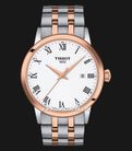 Tissot T-Classic T129.410.22.013.00 Dream White Dial Dual Tone Stainless Steel Strap-0