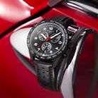 Tissot T-Sport T131.617.36.052.00 PRS 516 Chronograph Black Dial Black Leather Strap-2